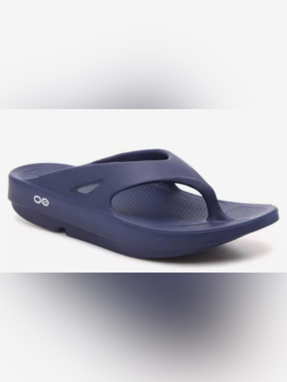 NEW OOFOS OORIGINAL RECOVERY SANDAL, NAVY - WOMEN’S SIZE 12, MEN’S SIZE 10